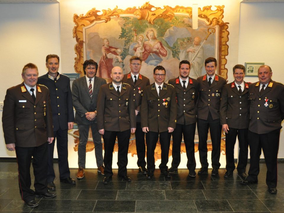 Jahreshauptversammlung 2018 Kommando Feuewehr Roppen