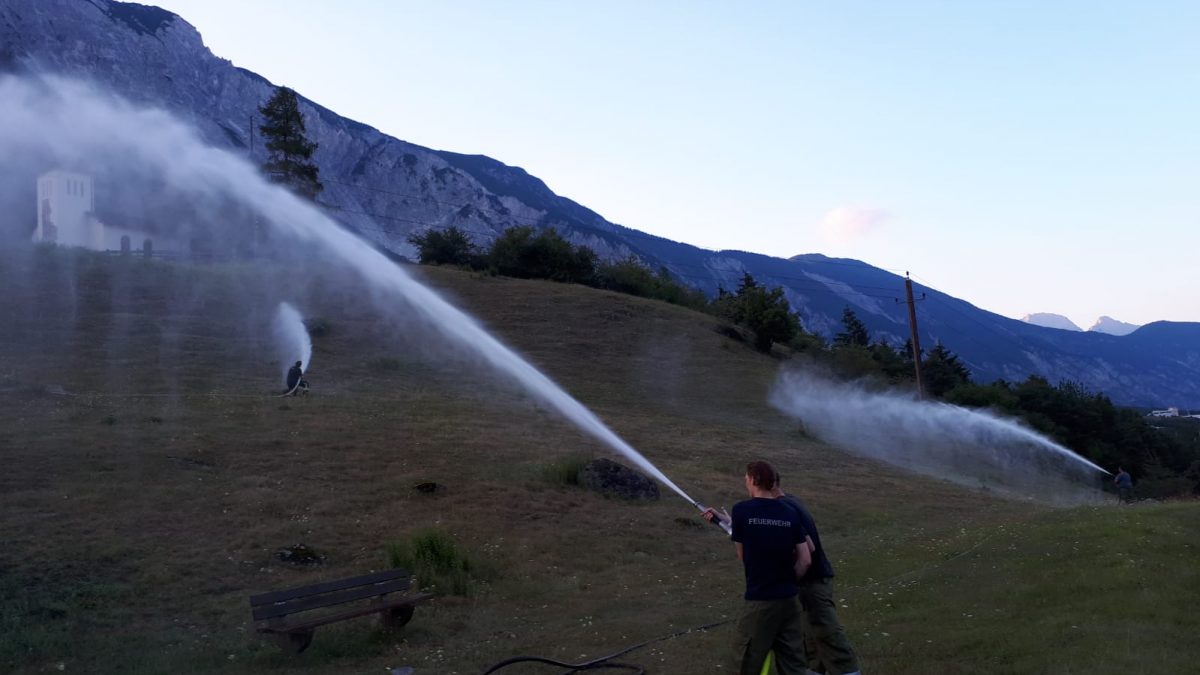 Übung Wiesenbrand