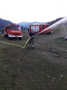 Übung Wiesenbrand